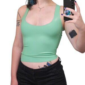 💖 Chlorinated Latex Tank Top Jade Green Medium 💖